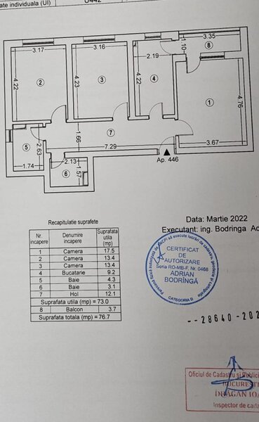 Militari, 3 camere premium, et. 1/11, parcare, boxa, 77 mp, Exigent Plaza,